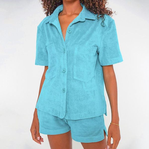women's tracksuits giyu casual solid homewear two piece sets womens short sleeve button t-shirts loose shorts suits female pocket pink, Gray
women's tracksuits giyu casual solid homewear two piece sets womens short sleeve button t-shirts loose shorts suits female pocket pink, Gray