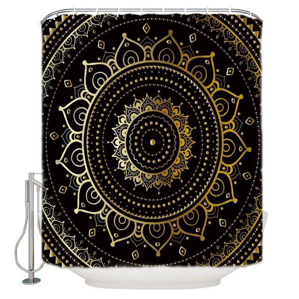 shower curtains warmtour curtain golden mandala bath bathroom decor with hooks 
shower curtains warmtour curtain golden mandala bath bathroom decor with hooks