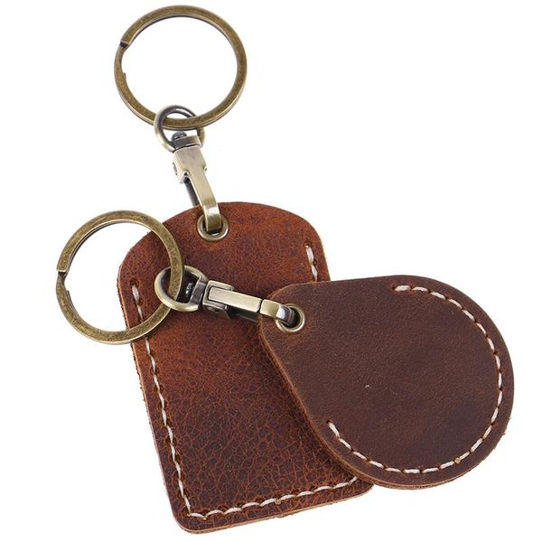 card holders vintage leather access holder keychain rectangular round water drop community cards protective case key fob fashion keyring, Brown;gray
card holders vintage leather access holder keychain rectangular round water drop community cards protective case key fob fashion keyring, Brown;gray