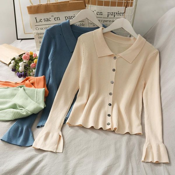 women's knits & tees turn down collar single breasted sweater coat 2021 autumn aesthetic knitted cardigan flare long sleeve design wome, White
women's knits & tees turn down collar single breasted sweater coat 2021 autumn aesthetic knitted cardigan flare long sleeve design wome, White