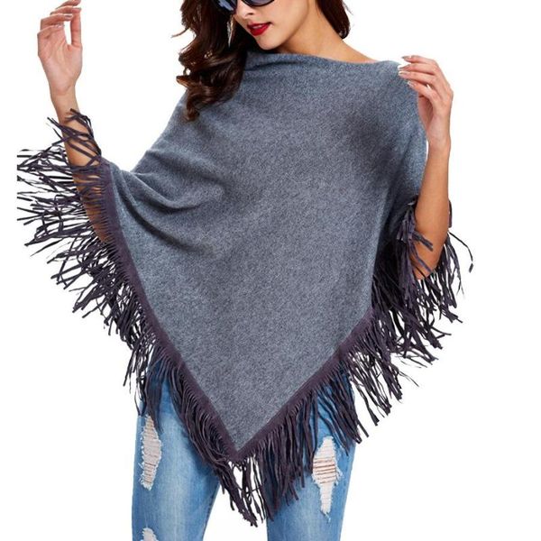 scarves winter solid women 's tassels poncho shawls warm &wraps knitting christmas gift suede 7 colors, Blue;gray
scarves winter solid women 's tassels poncho shawls warm &wraps knitting christmas gift suede 7 colors, Blue;gray