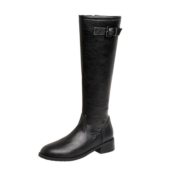 boots belt buckle british retro tone all-match knee-length apricot round toe pu square heel winter warm women's, Black
boots belt buckle british retro tone all-match knee-length apricot round toe pu square heel winter warm women's, Black