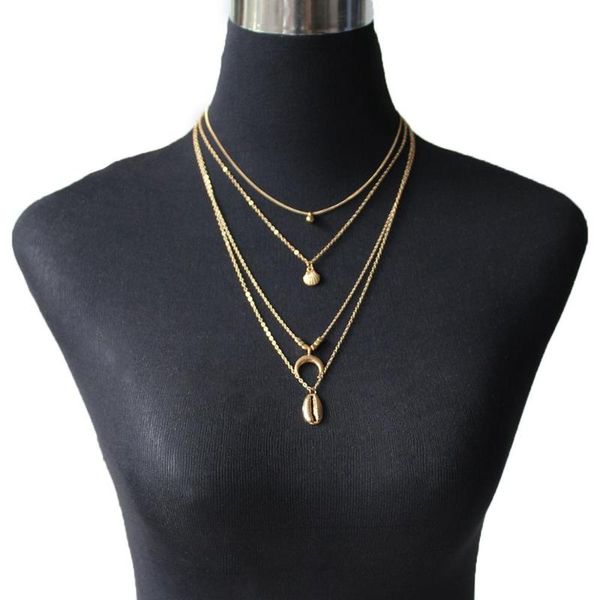 pendant necklaces alaxana shell multilayer pendants simple style shining sequins for women charm jewelry xl664, Silver
pendant necklaces alaxana shell multilayer pendants simple style shining sequins for women charm jewelry xl664, Silver