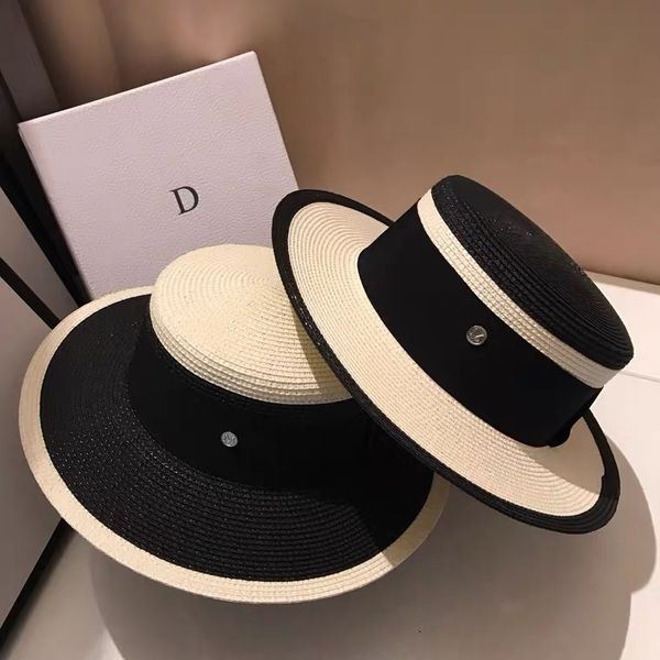 hepburn black and white wide brim sunshade straw hat women summer sun beach hat signature hats versatile sun flat hats zy, Blue;gray
hepburn black and white wide brim sunshade straw hat women summer sun beach hat signature hats versatile sun flat hats zy, Blue;gray