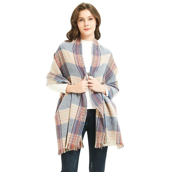 scarves 65*185cm patchwork colors plaid thicken women scarf for girls students lady cute tassel long shawl 8 color, Blue;gray
scarves 65*185cm patchwork colors plaid thicken women scarf for girls students lady cute tassel long shawl 8 color, Blue;gray