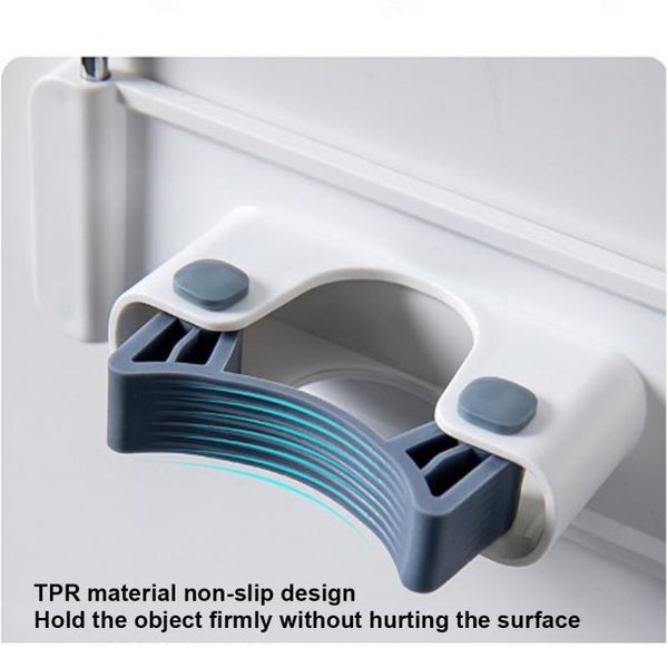 hooks & rails wall mounted storage hanger mop holder brush broom rack clip hook with hanging kitchen organizer 
hooks & rails wall mounted storage hanger mop holder brush broom rack clip hook with hanging kitchen organizer