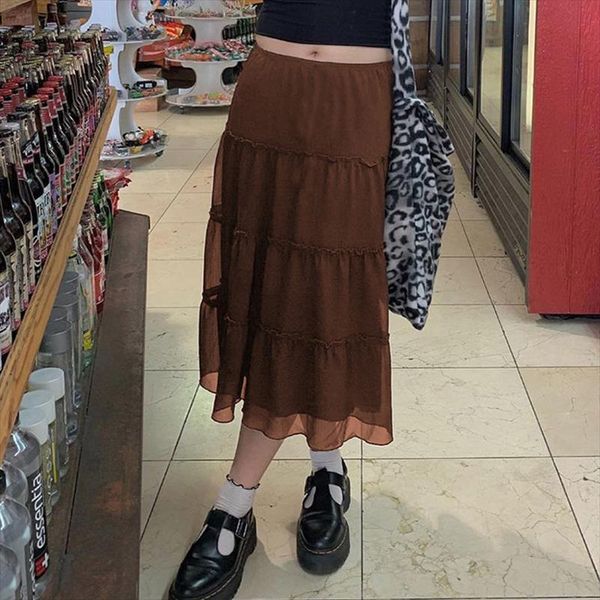 brown mesh ruffles y2k womens skirt low waist patchwork midi a line indie outfits fashion summer all match chic, Black
brown mesh ruffles y2k womens skirt low waist patchwork midi a line indie outfits fashion summer all match chic, Black