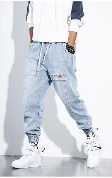 men's jeans spring autumn hip hop harem blue pants men loose denim casual sweatpants korea ankle length trousers streetwear
men's jeans spring autumn hip hop harem blue pants men loose denim casual sweatpants korea ankle length trousers streetwear