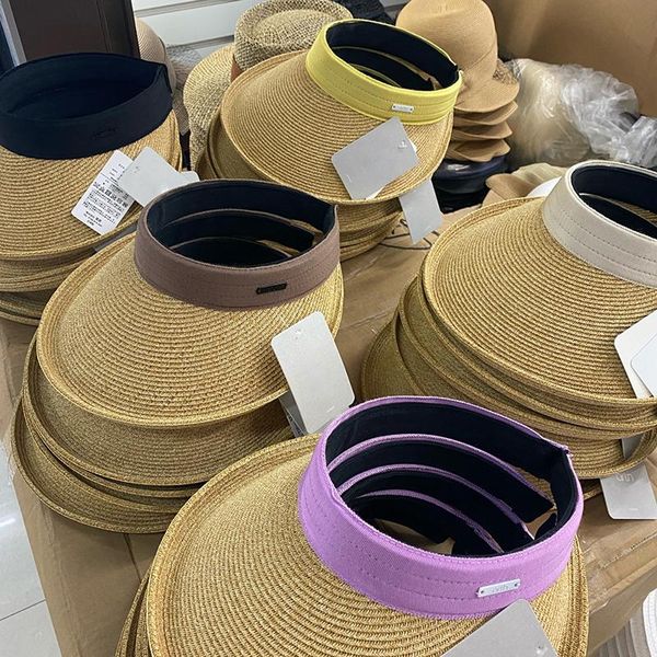 wide brim hats fashion casual women's summer hat sun visor empty protection cap female beach paper straw, Blue;gray
wide brim hats fashion casual women's summer hat sun visor empty protection cap female beach paper straw, Blue;gray