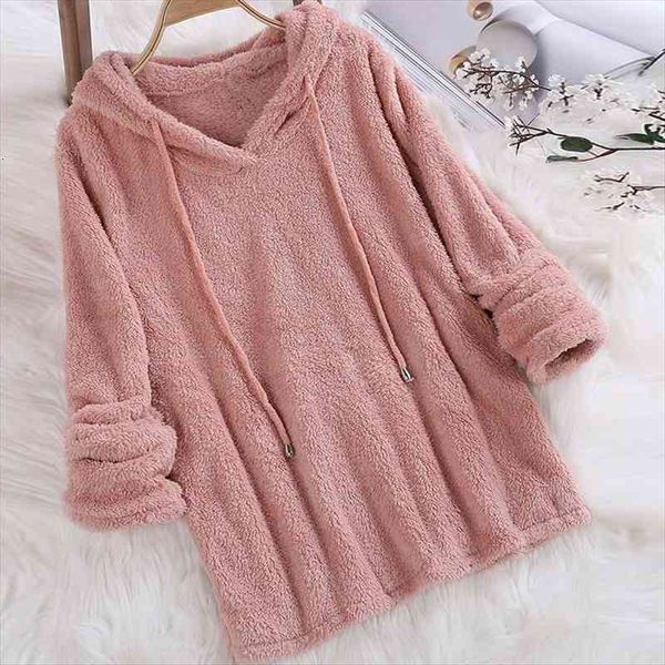 women long sleeve plush hoodies lady warm solid fluffy hoody flannel pullover pajama loose hooded sweatshirts top, Black
women long sleeve plush hoodies lady warm solid fluffy hoody flannel pullover pajama loose hooded sweatshirts top, Black