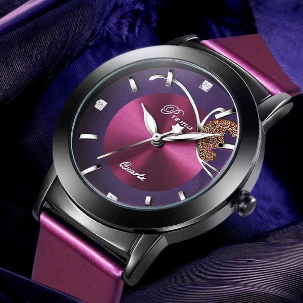 prema fashion butterfly ladies watch purple quartz women wrist watches bracelet leather 2021 wristwatches creative girl clock, Slivery;brown
prema fashion butterfly ladies watch purple quartz women wrist watches bracelet leather 2021 wristwatches creative girl clock, Slivery;brown