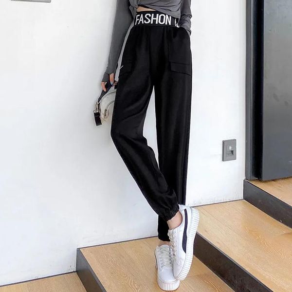 women's pants & capris fashion print sweatpants women slim elastic high waist sport streetwear black casual trousers loose pocket harem, Black;white
women's pants & capris fashion print sweatpants women slim elastic high waist sport streetwear black casual trousers loose pocket harem, Black;white