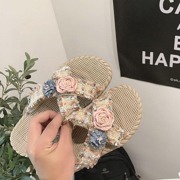 summer fashion women's flip flops leisure flower sandals round head comfortable beach shoes slippers women, Black
summer fashion women's flip flops leisure flower sandals round head comfortable beach shoes slippers women, Black
