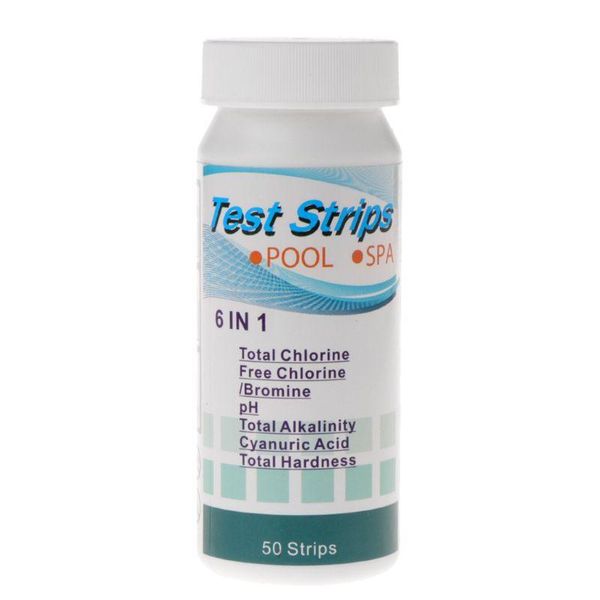 meters 50pcs 6in1 spa pool water quality test strips ph chlorine hardness alkalinity 32cc
meters 50pcs 6in1 spa pool water quality test strips ph chlorine hardness alkalinity 32cc