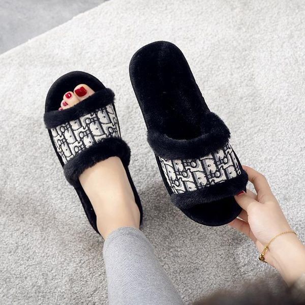 slippers winter women house faux fur slide soft warm woman shoes flats female home furry pantuflas zapatillas casa mujer, Black
slippers winter women house faux fur slide soft warm woman shoes flats female home furry pantuflas zapatillas casa mujer, Black