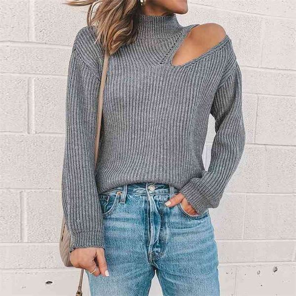 off shoulder grey sweaters women fashion turtleneck long sleeve hollow out pullover spring autumn slim knitting female 210522, White
off shoulder grey sweaters women fashion turtleneck long sleeve hollow out pullover spring autumn slim knitting female 210522, White