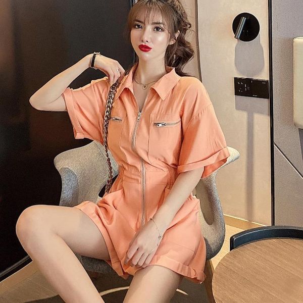women's jumpsuits & rompers zcwxm sweet bodysuit women candy color solid zipper fashion pockets jumpsuit 2021 summer ropa mujer korean, Black;white
women's jumpsuits & rompers zcwxm sweet bodysuit women candy color solid zipper fashion pockets jumpsuit 2021 summer ropa mujer korean, Black;white
