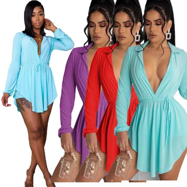 casual dresses women deep v neck long sleeve solid pleated dress summer 2021, Black;gray
casual dresses women deep v neck long sleeve solid pleated dress summer 2021, Black;gray