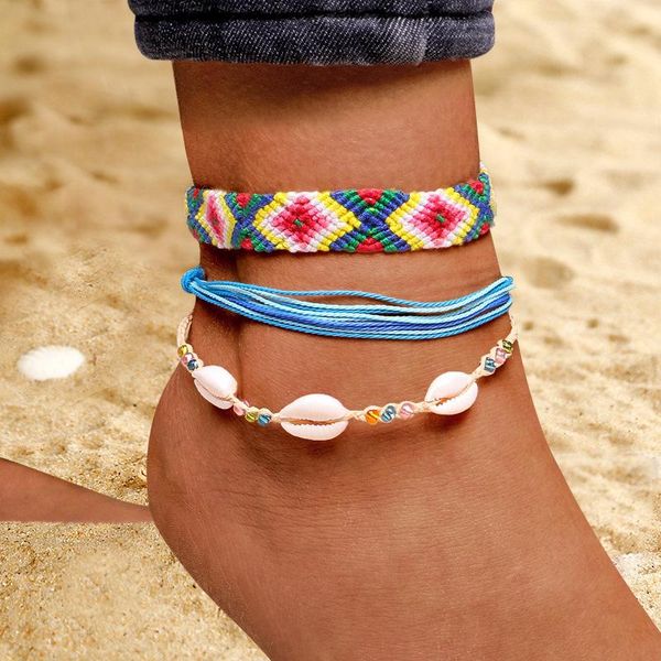 anklets meetvii bohemian colorful waterproof wax rope set for women girls woven beach shell charm leg bracelet foot jewelry, Red;blue
anklets meetvii bohemian colorful waterproof wax rope set for women girls woven beach shell charm leg bracelet foot jewelry, Red;blue