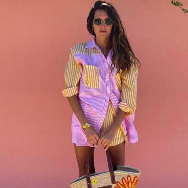 women's tracksuits striped print pink short sets women matching set summer autumn long sleeve shirts two pieces suits oversized shorts, Gray
women's tracksuits striped print pink short sets women matching set summer autumn long sleeve shirts two pieces suits oversized shorts, Gray