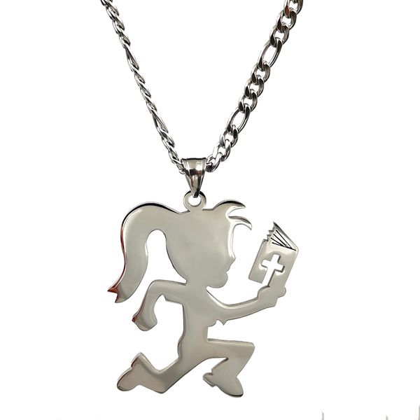 large 2.5in tall juggalette charms icp hatchetman girl necklace pendant for women men stainless steel nk chain 4mm 24'', Silver
large 2.5in tall juggalette charms icp hatchetman girl necklace pendant for women men stainless steel nk chain 4mm 24'', Silver
