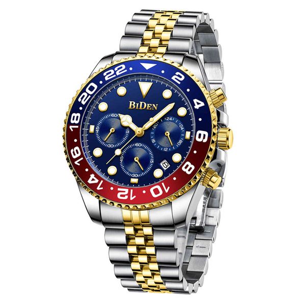 luxury brand gold watch men stainless steel butterfly buckle chronograph watches waterproof male business dress biden clock, Slivery;brown
luxury brand gold watch men stainless steel butterfly buckle chronograph watches waterproof male business dress biden clock, Slivery;brown