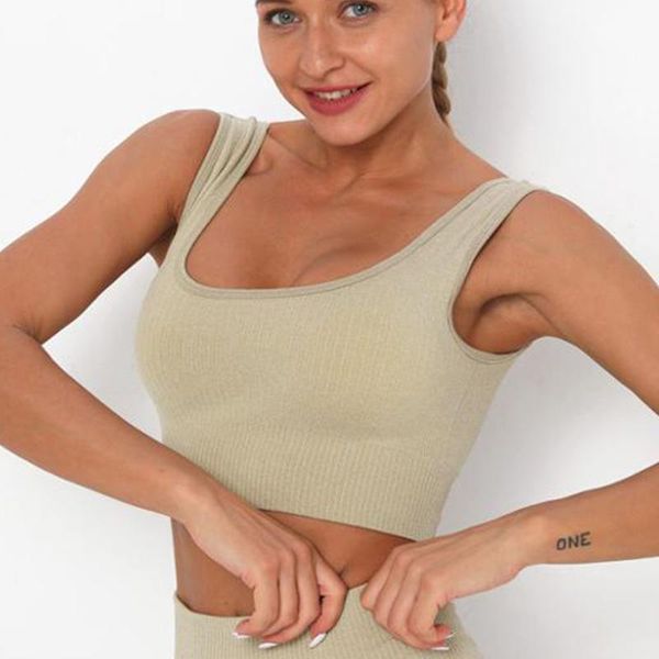 seamless ribbed bra workout back open yoga fitness crop gym bralette women's sports underwear sport wear outfit
seamless ribbed bra workout back open yoga fitness crop gym bralette women's sports underwear sport wear outfit