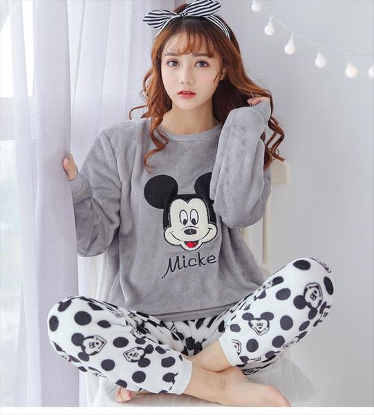 jrmissli flannel winter pajamas pajama womens sleepwears set home wear long sleeve cartoon pijama sleepwear women pyjamas, Black;red
jrmissli flannel winter pajamas pajama womens sleepwears set home wear long sleeve cartoon pijama sleepwear women pyjamas, Black;red