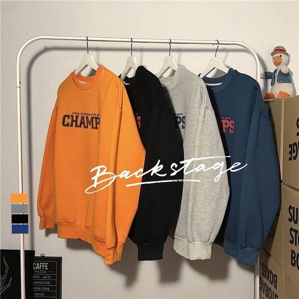 korean loose simple letter plush sweater printed round neck men's long sleeve fashion autumn and winter clothes, Black
korean loose simple letter plush sweater printed round neck men's long sleeve fashion autumn and winter clothes, Black