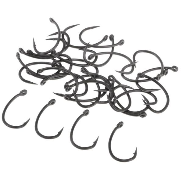 30pcs high-carbon steel fishing hooks high strength and corrosion resistance wide gape barbed ocs circle
30pcs high-carbon steel fishing hooks high strength and corrosion resistance wide gape barbed ocs circle