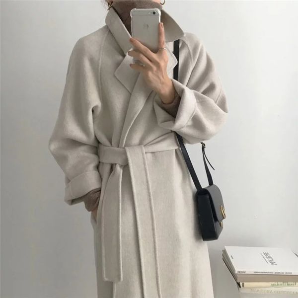women's trench coats lazy french slacker female style fresh winter 2021 classic retro-loose belt ladies fancy casual wool coat long, Tan;black
women's trench coats lazy french slacker female style fresh winter 2021 classic retro-loose belt ladies fancy casual wool coat long, Tan;black