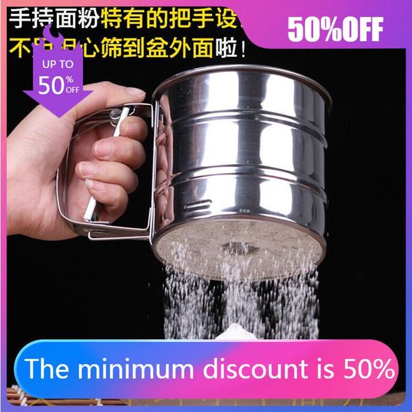 baking & pastry tools wholesale hand-held flour sieve cup stainless steel hand-pulled household powdered sugar filter tool
baking & pastry tools wholesale hand-held flour sieve cup stainless steel hand-pulled household powdered sugar filter tool