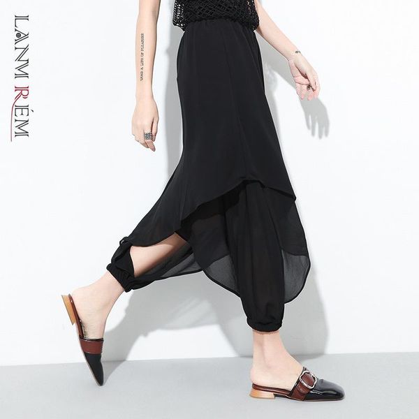 women's pants & capris lanmrem can ship woman clothes 2021 spring summer fashion black trousers women haren chiffon hollow out bottoms, Black;white
women's pants & capris lanmrem can ship woman clothes 2021 spring summer fashion black trousers women haren chiffon hollow out bottoms, Black;white