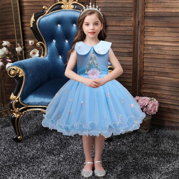girl's dresses western style kid's flower girl clothes lapel child party customer baby of one year old tutu for birthday, Red;yellow
girl's dresses western style kid's flower girl clothes lapel child party customer baby of one year old tutu for birthday, Red;yellow