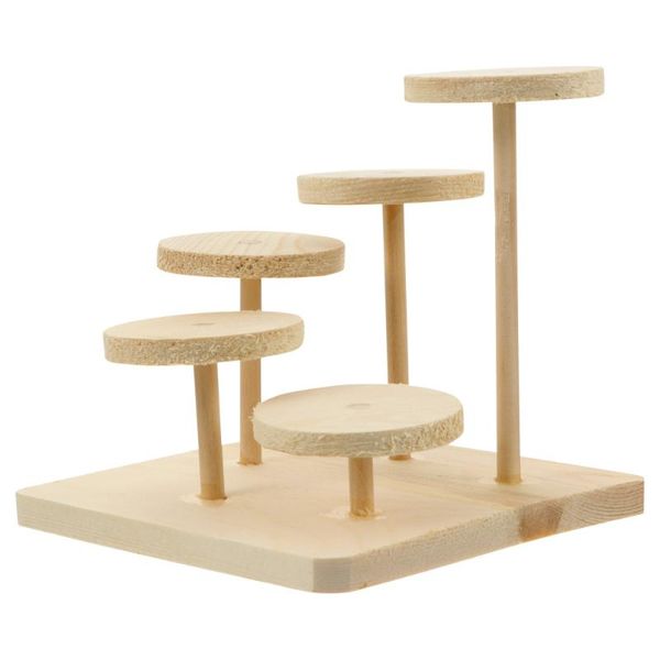 hamster fun playground wooden stand platform small animal activity supplies