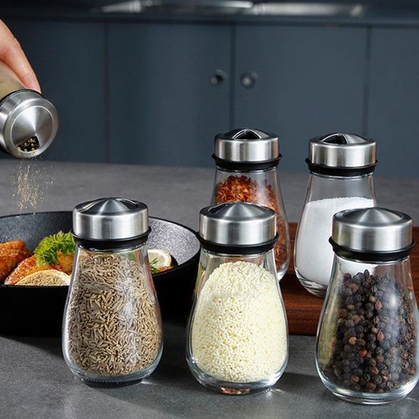 spice jars stainless steel seasoning jar with 3 adjustable pour holes salt shaker pepper barbecue sprinkle bbq storage bottles &
spice jars stainless steel seasoning jar with 3 adjustable pour holes salt shaker pepper barbecue sprinkle bbq storage bottles &