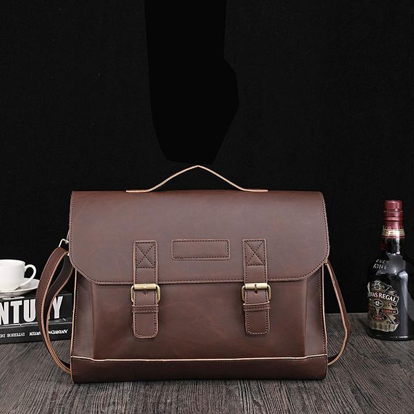 briefcases 13" lapcase for men leather retro business briefcase cambridge messenger bagtote shoulder bag men's
briefcases 13" lapcase for men leather retro business briefcase cambridge messenger bagtote shoulder bag men's
