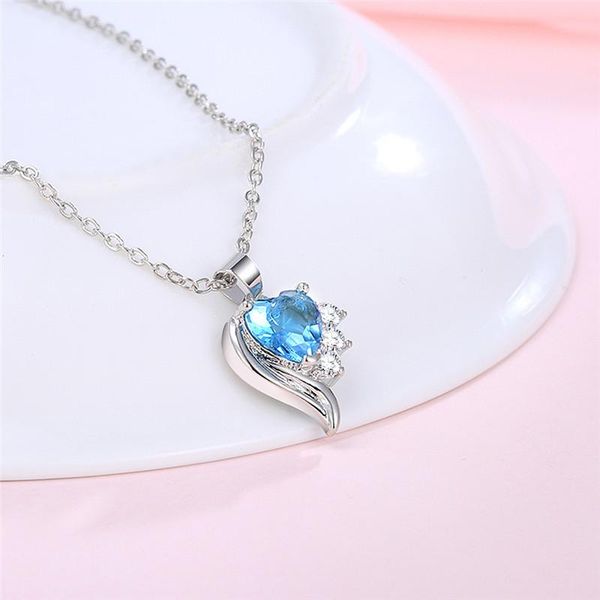 pendant necklaces trending necklace 2021 bright blue pretty stone women fashion heart for lovers and couples white gold jewelry, Silver
pendant necklaces trending necklace 2021 bright blue pretty stone women fashion heart for lovers and couples white gold jewelry, Silver