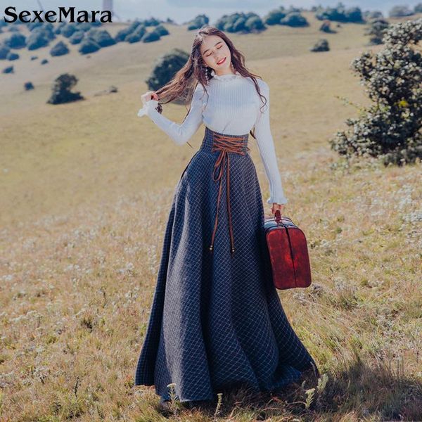 women's two piece pants sexemara women set turtleneck sweater + high waist retro plaid long skirt outfits, White
women's two piece pants sexemara women set turtleneck sweater + high waist retro plaid long skirt outfits, White