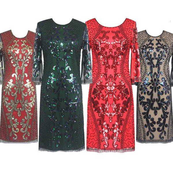 luxury evening party dresses 1920s sequin party dinner 3 / 4 sleeve evening, Black
luxury evening party dresses 1920s sequin party dinner 3 / 4 sleeve evening, Black