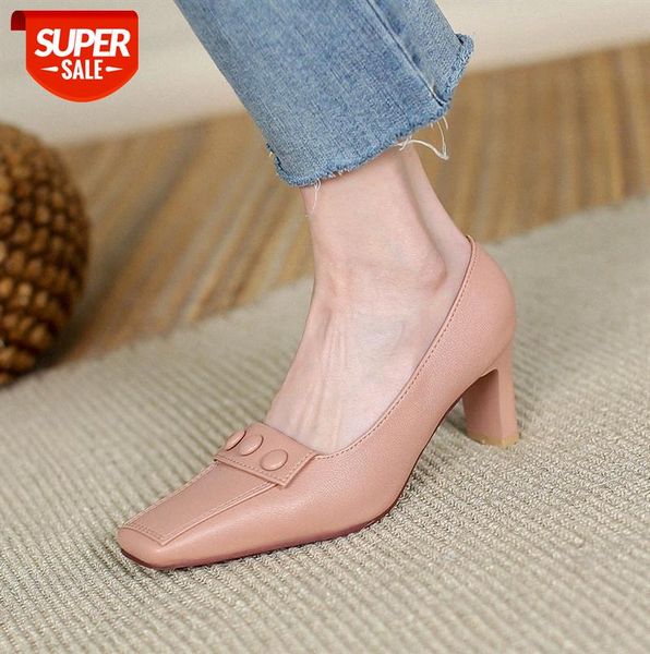 french retro thick heel single shoes women small square head shallow mouth temperament high fashion women's #9q5d, Black 
french retro thick heel single shoes women small square head shallow mouth temperament high fashion women's #9q5d, Black