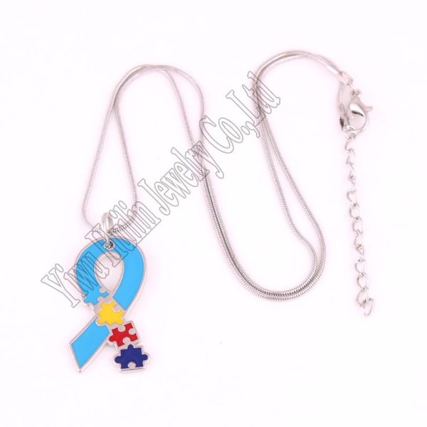drop autism hope jewelry rhodium plated awareness puzzle piece ribbon pendant with snake chain necklace necklaces, Silver
drop autism hope jewelry rhodium plated awareness puzzle piece ribbon pendant with snake chain necklace necklaces, Silver