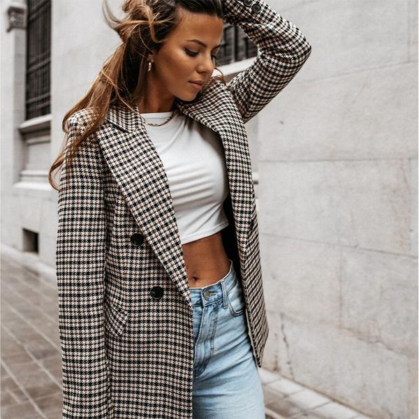 women's suits & blazers autumn slim women blazer 2021 temperament commuter double breasted jacket suit female plaid small, White;black
women's suits & blazers autumn slim women blazer 2021 temperament commuter double breasted jacket suit female plaid small, White;black