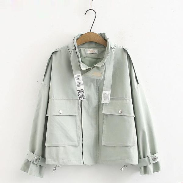 zoulv 2021 basic coat fashion big pocket ribbon zipper jackets female loose outerwear women jacket casual windbreaker women's, Black;brown
zoulv 2021 basic coat fashion big pocket ribbon zipper jackets female loose outerwear women jacket casual windbreaker women's, Black;brown