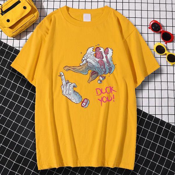 men's t-shirts crewneck oversized mens t shirts spring summer tees hip hop bloody duck you printing clothes loose vintage t-shirt, White;black
men's t-shirts crewneck oversized mens t shirts spring summer tees hip hop bloody duck you printing clothes loose vintage t-shirt, White;black