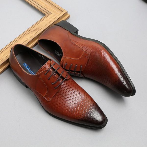 dress shoes men business formal wear leather men's pointed toe zapatos de hombre, Black
dress shoes men business formal wear leather men's pointed toe zapatos de hombre, Black