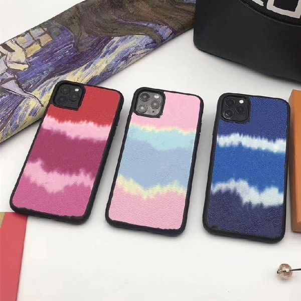 

Luxury Fashion Phone Cases for iphone 15 15pro 14 14pro 13 13pro 12 11 pro max Leather Colorful Print Designer Cellphone Case with Galaxy Note20 S21 S23 S22 ultra, L6-blue small