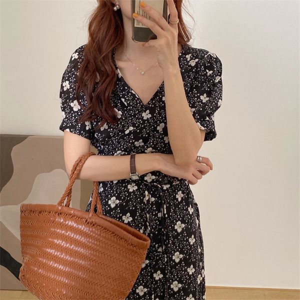 casual dresses romance summer gentle sweet ol chic 2021 printed floral slim short sleeves girls all match long es vestidos bfhs, Black;gray
casual dresses romance summer gentle sweet ol chic 2021 printed floral slim short sleeves girls all match long es vestidos bfhs, Black;gray