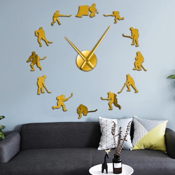 wall clocks hockey sport hanging diy large clock ice players silhouette mirror stickers home decor watch
wall clocks hockey sport hanging diy large clock ice players silhouette mirror stickers home decor watch