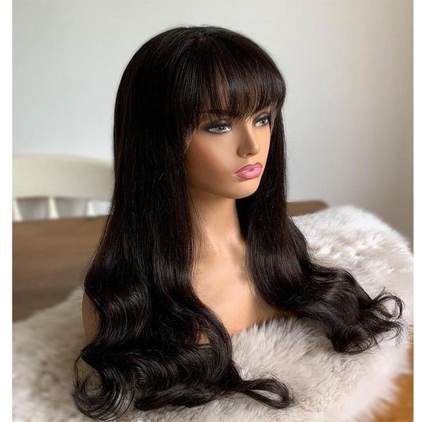 lace wigs bangs wavy human hair front wig for black women natural hairline glueless preplucked bleached knots fringe 200%density remy, Black;brown
lace wigs bangs wavy human hair front wig for black women natural hairline glueless preplucked bleached knots fringe 200%density remy, Black;brown